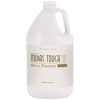 Rolite's Midas Touch Metal Polishing Liquid (1gallon) with Jewelers Rouge for Gold, Brass, Copper, Bronze, Platinum, Pewter, Sterling Silver
