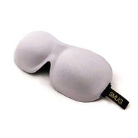 SMUG Active Eyelash Friendly Contoured Sports Therapy 3D Blackout Sleep Mask/Eye Mask, Gray