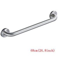 Chi Cheng Fang Electronic business Handrail 304 stainless steel handle bathroom elderly handicapped handle bathroom non-slip handrail super load 300kg (Size : 68cm(26.8inch))