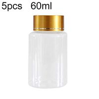 Yamalans 5Pcs 6ml Transparent Plastic Liquid Medicine Storage Bottle Organizer Container Storage Bottle for Chemical Liquid Pill Drug Transparent
