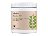 Isagenix Organic Greens - Phytonutrient Drink Mix with Kale, Spinach, tumeric, chlorella, spirulina, and More to Support Diet - 300 Grams (30 Servings)