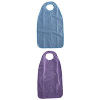 2pcs Terry Cloth Adult Waterproof Bib for Parkinson Hand Tremor Clothing Protector 18''x34''