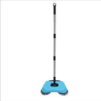 Hand-Push Broom, One-Hand Operation Slim Body Broom Dustpan Mop All-in-One Machine Suitable for Floor Cleaning,b