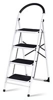 Ladder, Folding Heavy Duty Industrial Lightweight 4 Step Ladder