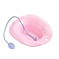 JFGUOYA Sitz Bath, Over-The-Toilet Perineal Soaking Bath,Avoid Squatting for Hemorrhoidal Relief, for Pregnant Women,for Post-Episiotomy Patients,BPA Free,Pink,withFlusher