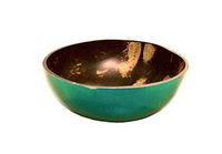 Natural Lacquered Coconut Bowl Unique Design For Home Kitchen Hotel Party Gifts (Coban Blue)