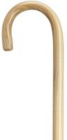 Unisex Round Nose Crook Cane Natural Hardwood   -Affordable Gift! Item #DHAR-9003205