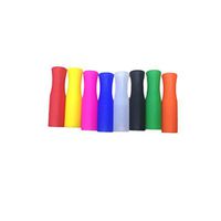 HEALIFTY Silicone Straw Covers Food Grade Tips Covers Hard Straws Cover for Stainless Steel Drinking Straws (8Pcs Red, Magenta, Orange, Purple, Green, Dark Blue, Llight Blue, Transparent Each One)