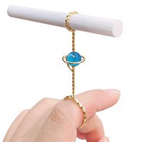 PLAFUETO Funny Planet Lady Cigarette Ring Retro Cigarette Holder Smoker Accessories(Earth,M)