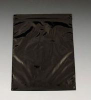 10" x 12" Colored Reclosable Poly Bag - Black (2 mil) (1000 Bags) - AB-270-37B