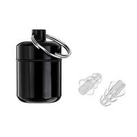 27db High Fidelity Silicone Musician Filter Earplugs Noise Reduction Cancelling Hearing Protection Earbud Reusable Sleep Care (Transparent)