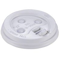 E1020-DLW Empress Dome Lid for 10-20oz Paper Hot Cups White 10/100, 1000 per case