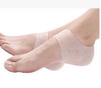 VNDEFUL 1Piar Silicone Heel Cover and Cleft Care Sheath Moisture Permeable Hose Silicone Heel Protective Cover Silicone Garter Cover