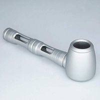 Kineex Premium Tobacco Pipe with 5 Stainless Steel Screen Filters Complete Kit (Silver)
