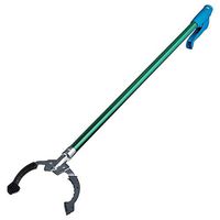48" Nifty Nabber/ Grabber Tool, Ergonomic Comfortable Rubberized Handle, Lightweight Aluminum Long Extender, Heavy Duty Grip Large Reaching Tool for Trash Pickup, Lightbulb Remover, Garden Nabber Tool