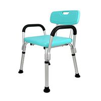 Bath Stool Handrail Detachable Maternity Bathing Chair Old Man Bathroom Chair Non-Slip Plastic Bath Stool with Back Adult Shower Chair (Color : Green, Size : 40cm33cm(71-89) cm)