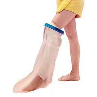 iBstone Waterproof Short Leg Cast Cover for Shower, Watertight Leg Bandage Protector, Reliable, Reusable and Durable.