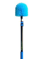 EVERSPROUT 7-to-19 Foot Cobweb Duster and Extension-Pole Combo (25 Foot Reach, Soft Bristles) | Hand Packaged | Lightweight, 3-Stage Aluminum Pole | Indoor & Outdoor Use Brush Attachment