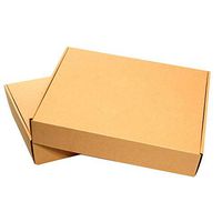 NBEADS 10 Pcs Recycled Gift Boxes Kraft Brown Paper Box Cardboard Folding Boxes with Lids for Party, Wedding, Gift Wrap, 24.5x20.5x3.5cm