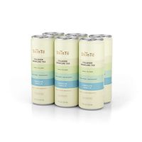 SkinTē Collagen Sparkling Tea - Super Herbs & Antioxidants. Non-GMO, Paleo-Friendly. Hibiscus Vanilla, 12oz. 6 Pack