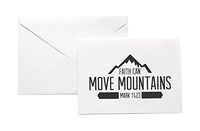 Faith Can Move Mountains Christian Stationery Note Card Set