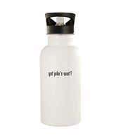 got john's-wort? - 20oz Stainless Steel Water Bottle, White
