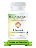 Dr. Clark Cloves Vegetarian Dietary Supplement | Ground Cloves Tablets Reduce Iron In The Blood & Promote Blood Circulation - 500mg | 102 Tapioca Capsules