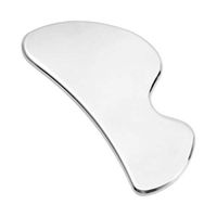 Healifty gua sha Scraping Gua Sha Scraping Plate Stainless Steel Physical Therapy Massage Plate for Promoting Blood Circulation