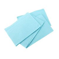Dental Bibs,125 pcs Disposable Dentist Paper Towel Sheet Patient Bibs Tattoo Medical Supplies, 13"x 18" 3 Ply Waterproof Dental Napkins for Clinics,Blue