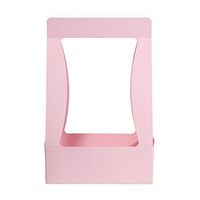 Meidexian888 5PC Waterproof Paper Handmade Flower Basket Insert Bouquet Gift Box (Pink)
