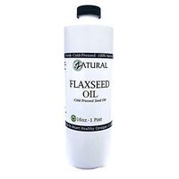 FlaxSeed Oil - 100% Pure Flax Seed Oil - 0 Additives - 0 Fillers - Cold Pressed - Unrefined (16 Ounce)