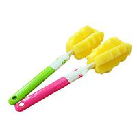 Voberry Kitchen Cleaning Tool Sponge Brush with a Strong Brush