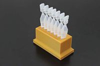 Eye Drops Vial Holder for Single-use Disposable Eye Drops & Storage, Holds 7 Single use Disposable vials - Znet3D (Gold)
