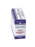 Medique MP22373 Medi-First Triple Antibiotic Ointment, 0.5 g, Standard, White/Blue (Pack of 25)