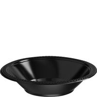 12oz Plastic Bowls | 20ct (Jet Black)