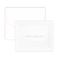 Personalized Plateau Note - Embossed (White)