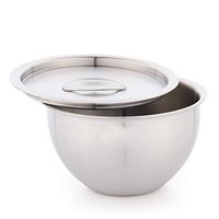 Home big wrist Stainless Steel Bowl with Lid Steamed Rice Bowl Home Sugar Bowl Iron Bowl Steamed Bowl Dessert Small Bowl Steamed Egg Bowl Bird's Nest Bowl Decorative hotel retro soup bowl