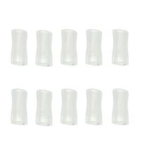 SUPVOX 10Pcs Breathalyzer Mouthpieces Ketone Breath Alcohol Tester Mouthpieces Compatible with Breath Alcohol Breathalyzer Detector