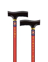 Straight Adjustable Aluminum Cane With Fritz Handle US Marine