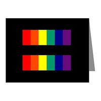 Note Cards (10 Pack) Gay Pride Flag EqualRight HRC Style
