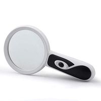 AOX Auxiliary Supplies Handheld 2.5X Illumination Magnifier Assisted Mirror 20X with LED Light HD Lens for Book Reading, Jewelry Identification, Watch, DIY Crafts Engraving and Repair