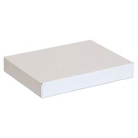 KC Store Fixtures 07102 Garment Box, 11.5" x 8.5" x 1", White (Pack of 100)