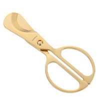 Cigar Cutter Stainless Steel Double Blade Guillotine Scissors Pocket Size Smoke KnifeMetal Cigar Cutters Stainless Steel Smoke Knife Super Sharp Cigar Scissors Birthday Gift (Gold) Black Friday Deal