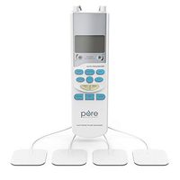 Pure Enrichment PurePulse - TENS Electronic Pulse Stimulator Featuring Comprehensive LCD Screen with 6 Program Modes, 3 Massage Settings, and 2 Channels - Includes 4 AAA Batteries and 4 Electrode Pads