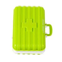 YHCWJZP Storage Box,Organizer Box,Mini Travel Suitcase Plastic 6 Grids Medicine Pill Box Jewelry Storage Case Mini Multifunctional Jewelry Plastic Storage Box Mini Pill Box Green