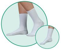 Juzo 5760AC10 L 5760 OTC Silver Sole Unisex Crew Length Socks 12-16mmHg - Size- Large44; Color- Black 10
