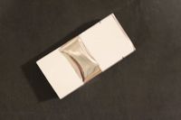 White Mylarfoil Mini Pouch (2.25" X 4.625") w/ Tear Notch and Lip - 50 Pack