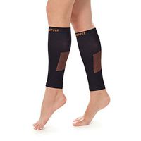 Thx4 Copper Calf Compression Sleeves (15-20mmHg)-Guaranteed Copper Infused Leg Compression Socks-Shin Splint & Pain Relief - Great for Workout,Travel,Maternity, Running, Cycling, Nurses(3Pairs)
