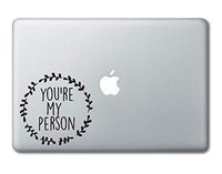 You're My Person Grey's Anatomy Printed Clear Vinyl Decal Sticker Compatible with Apple MacBook Pro Air 11" 12" 13" 15" All Years Laptop Trackpad Keyboard (11", 12" MacBook)
