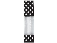 Designer Window 1.85 Mil Bags - Black & White Dots Designer Cello Bags 2x1-7/8x9-1/2" 1.85 mil (2 Packs; 100 Bags Per Pack) - WRAPS-DLN1DOTBW